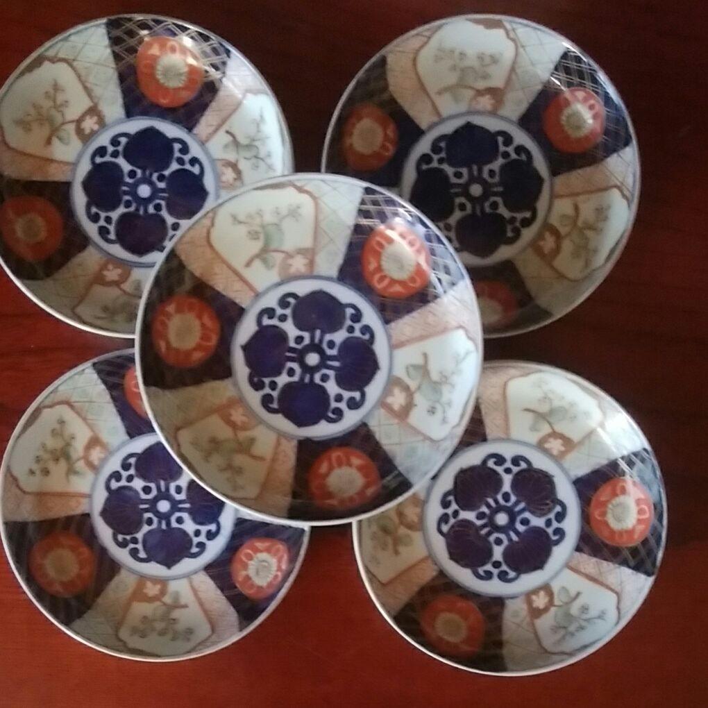 102 古伊万里　金襴手　色絵　五寸皿