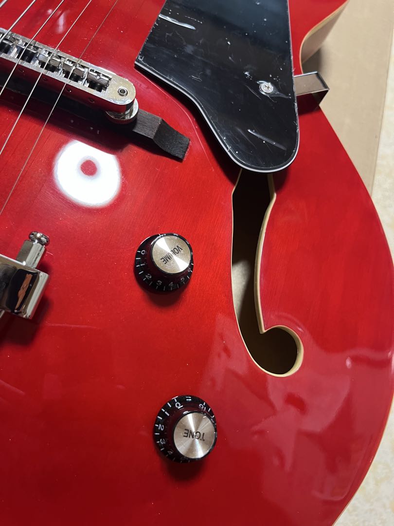 ギター GROTE Jazz Electric Guitar Semi(RED)