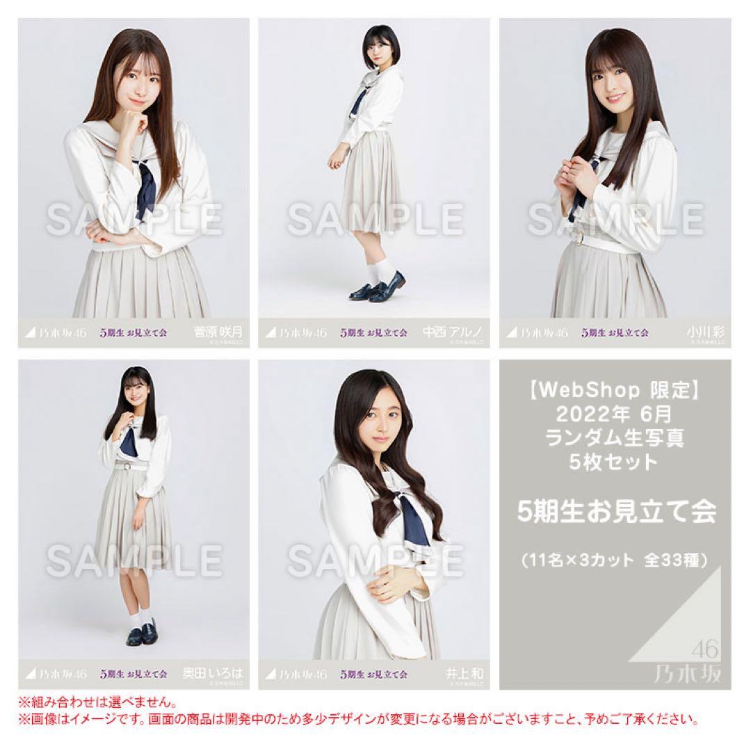 乃木坂46 生写真　5期生お見立て会　フルコンプ