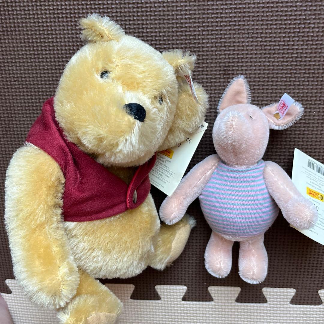 シュタイフ プーさん&ピグレット　セット　クラシック　ぬいぐるみ