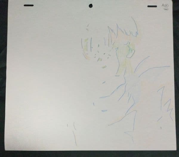 ドラゴンボールGT トランクス 背景付きセル画 動画 タイムシート付き