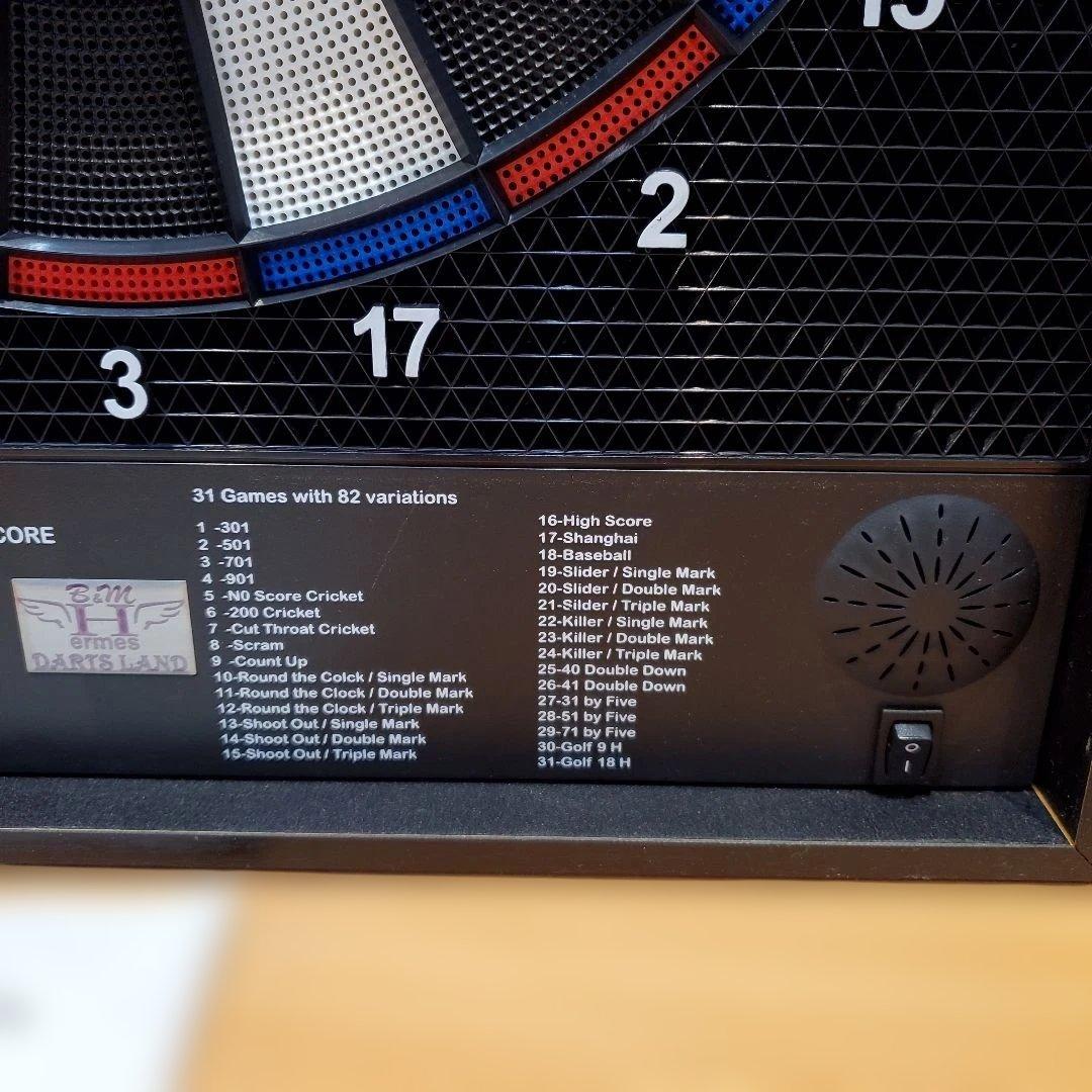 ダーツボード　電子ダーツ　ダーツ　木製　サウンド　カウントアップ　クリケット