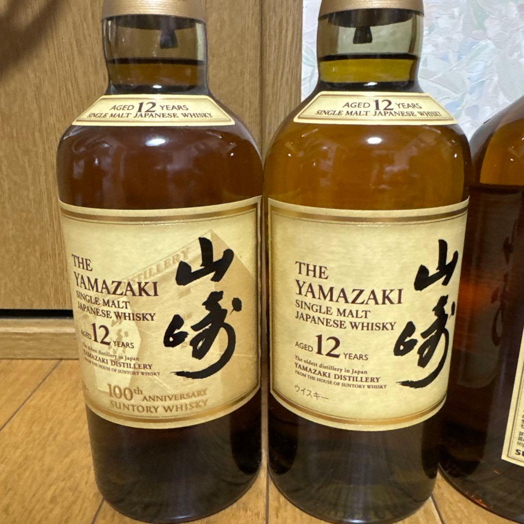 山崎 12年 シングルモルトウイスキー 4本セット　新品未開封