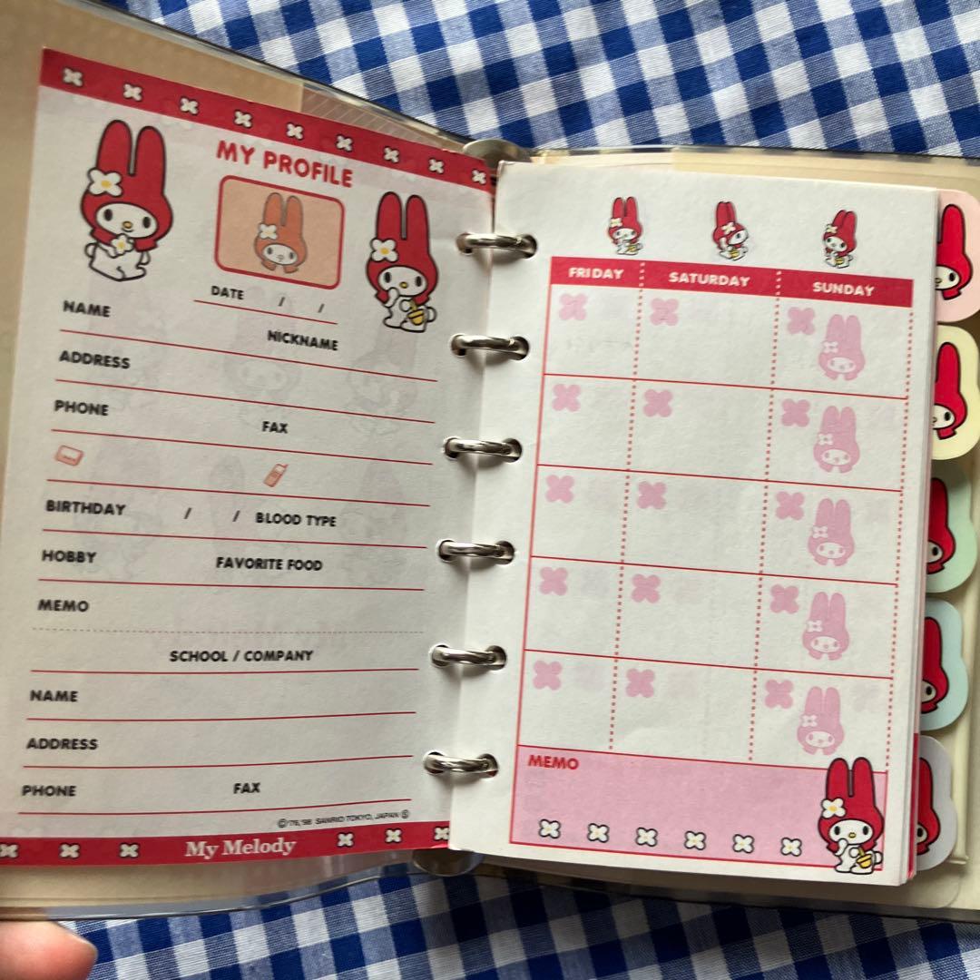 マイメロディ システム手帳 レトロ 当時物