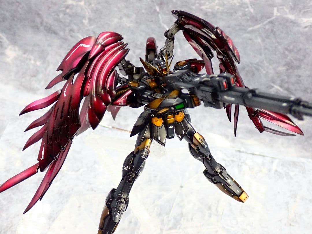 RG ウイングガンダムゼロリベリオン 全塗装 ガンプラ 塗装済み 完成品