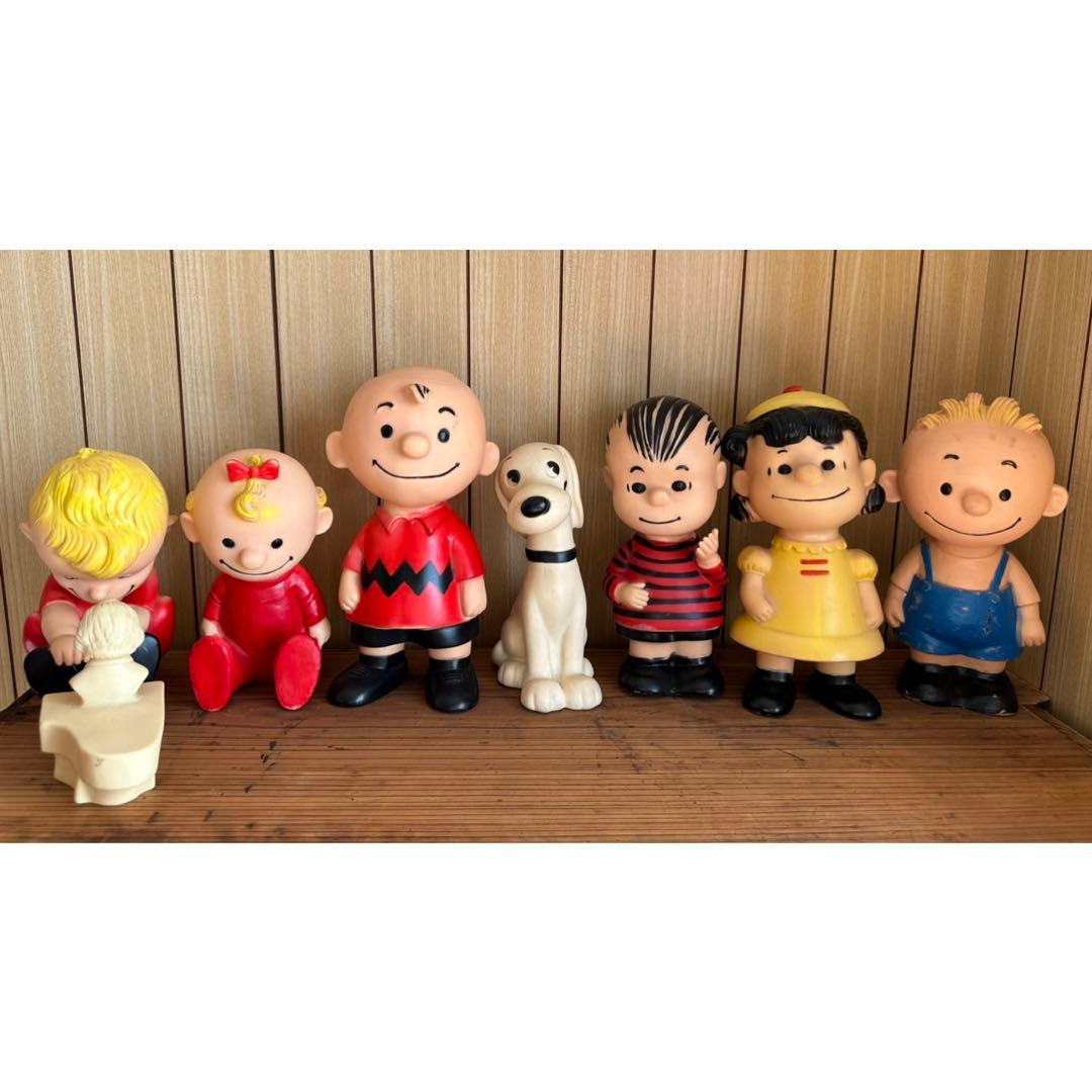 ハンガーフォード ビンテージ スヌーピー ソフビ フィギュア 7体セット