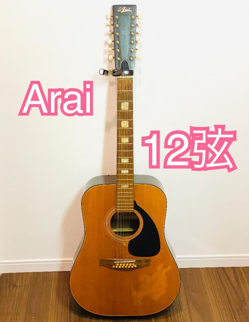 【送料込み】Arai 12弦 アコースティック ギター W100