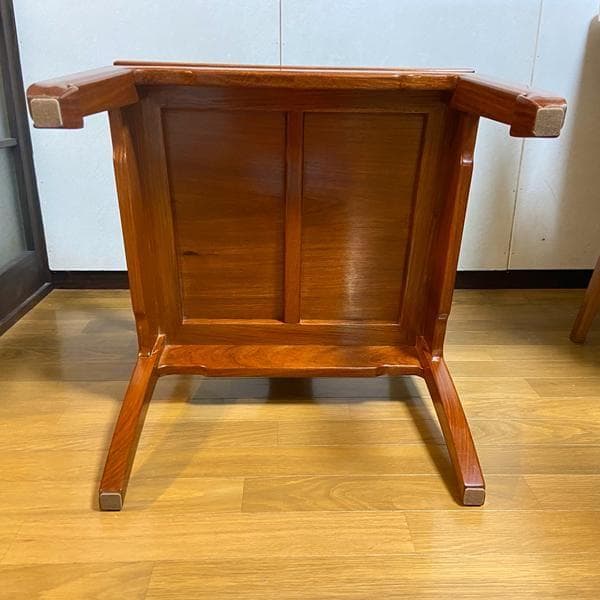 Y②高級 花梨？中国椅子 アンティーク風 インテリア 家具 木製 ひじ掛け 椅子