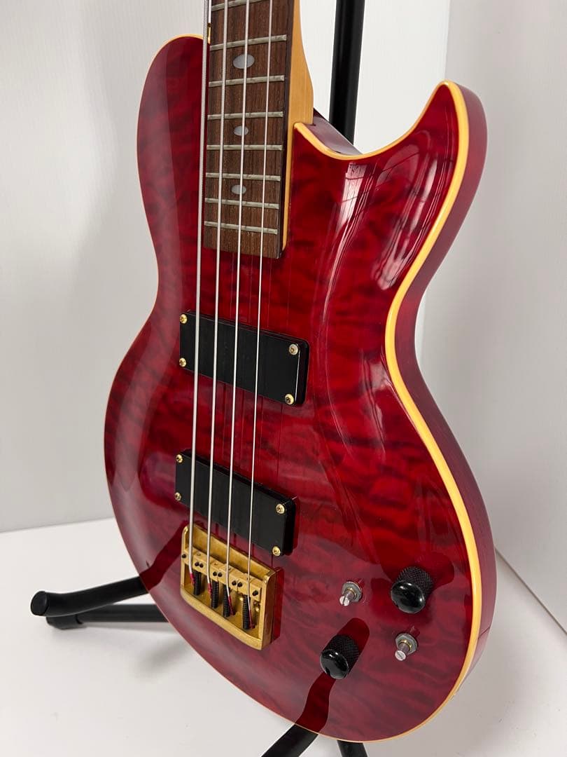 幻のAria ProII レスポール ベース 4弦 希少カラー RED GOLD