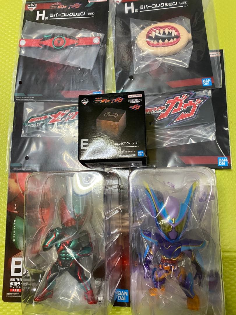 一番くじ　仮面ライダー　 B賞　ゼッツ　D賞　ガヴ　E賞　闇菓子　H賞ラバー