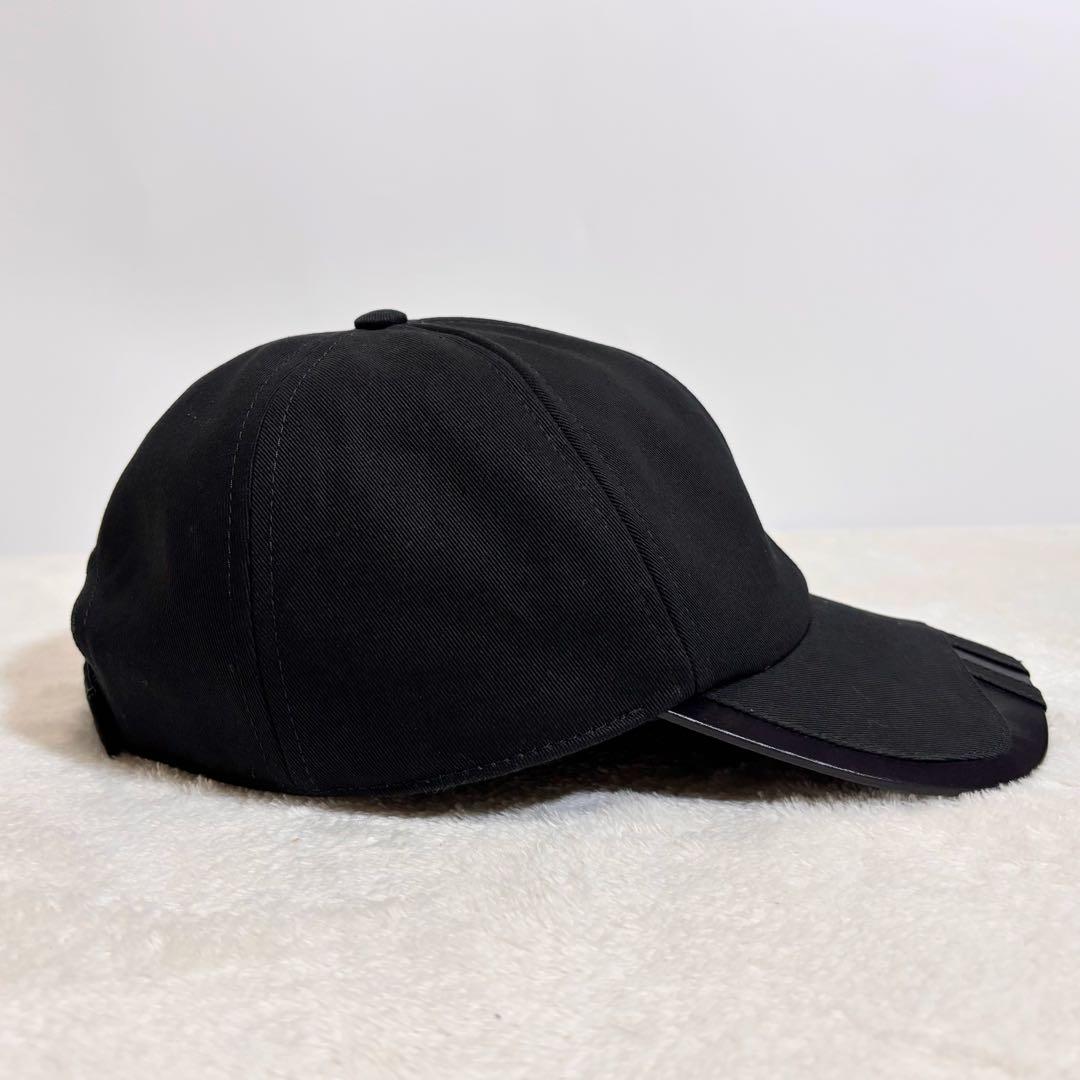 美品 MONCLER ベースボールキャップ adidasコラボ 三本ライン.