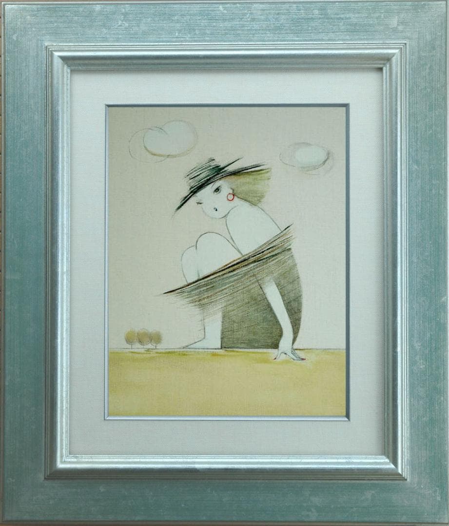 油絵 菅家令子 絵 絵画 インテリア F3-041014 人物 女性像