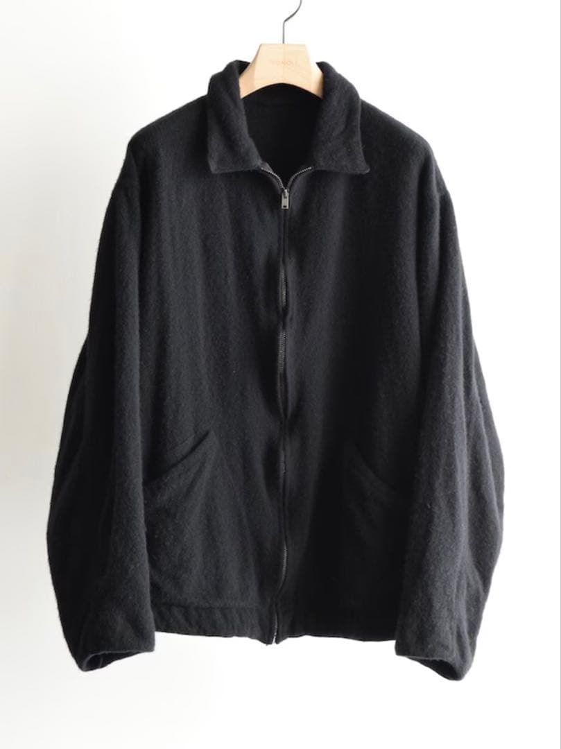 comoli 縮絨ウールジップショートジャケット