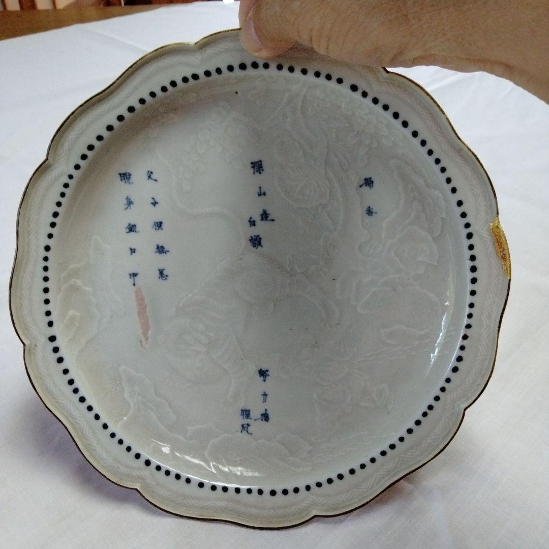 1760から1780年のアンテークの白磁の絵皿