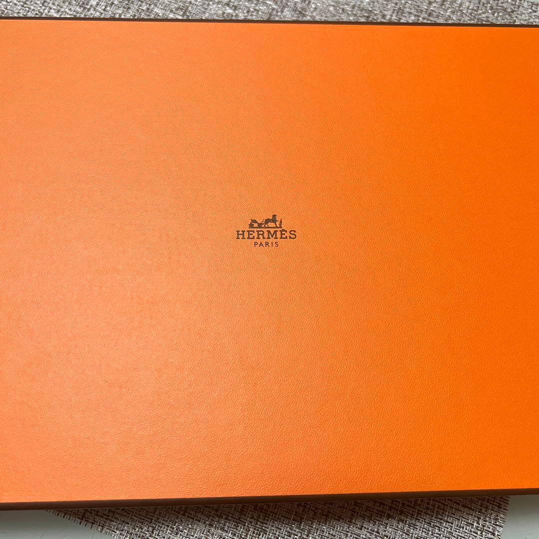 HERMES 新品ネイビー コットン フェイスタオル