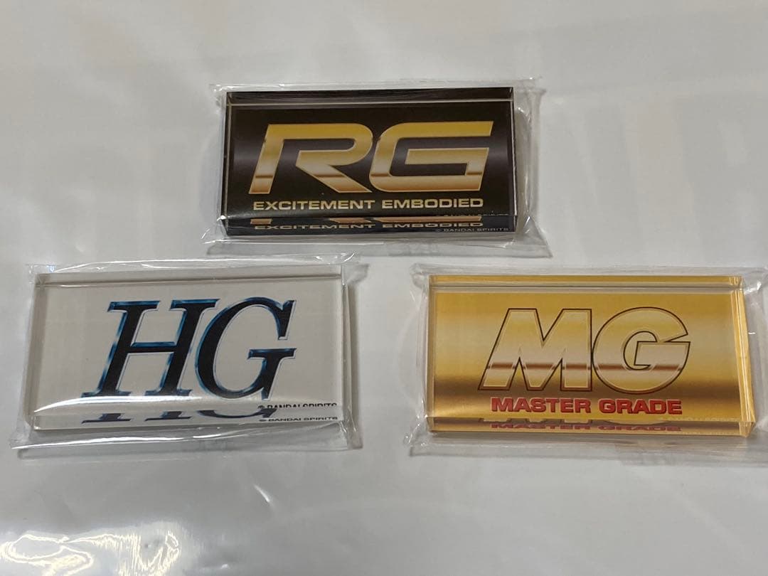 【非売品】MG HGガンダム ゴールドコーティング ＆アクリルロゴ＆エコバッグ