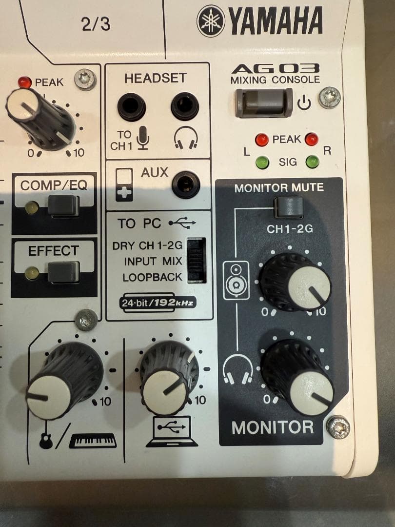 YAMAHA ヤマハ AG03 オーディオインターフェイス 中古品