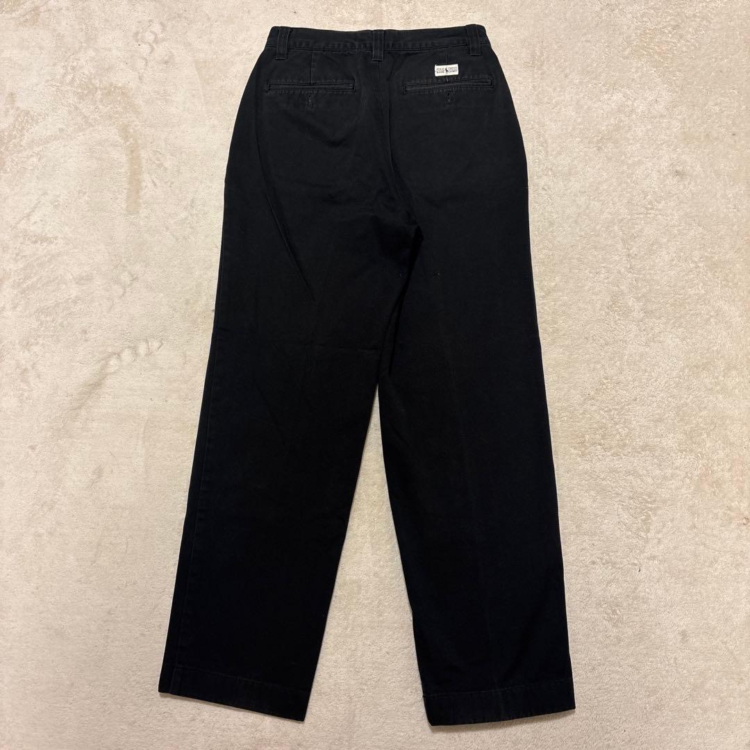 人気カラー⭐️90s ralph lauren チノパンツ ブラック　w28