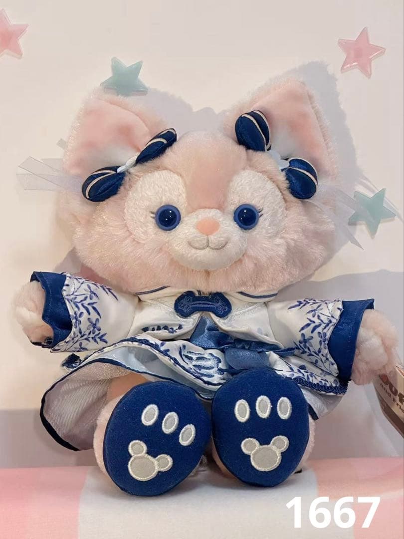専用③お顔厳選　上海ディズニー　サマー　ダッフィー　SSぬいぐるみ5282