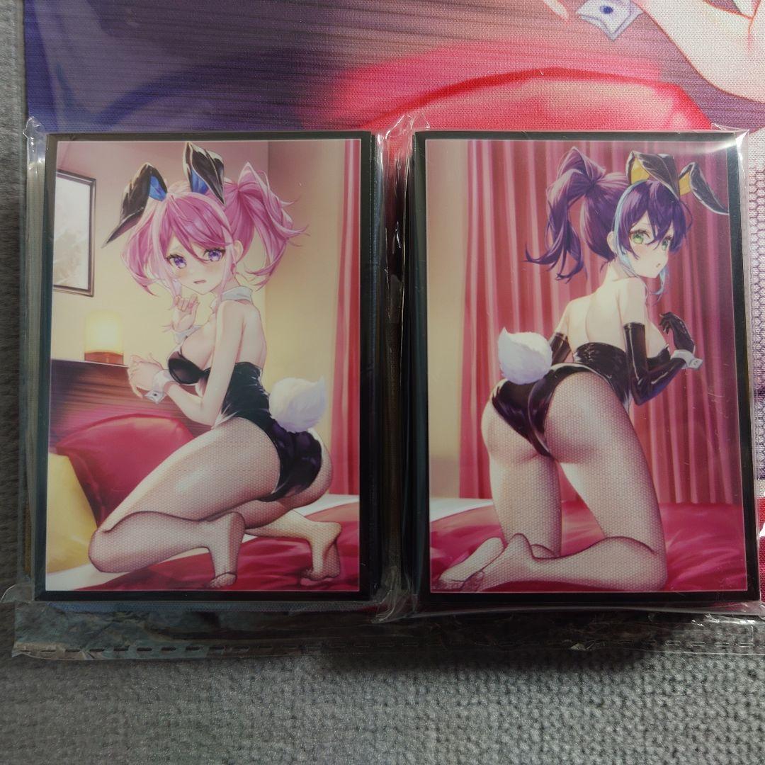 α3 遊戯王 部屋&バニーガール服 柊柚子&セレナ スリーブ&プレイマット