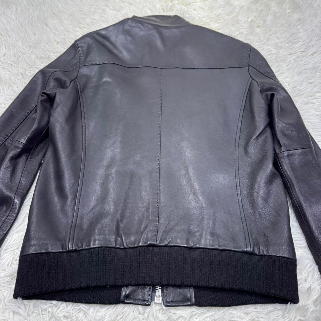 極美品✨AVIREX　レザージャケット　ブラック　ライダース　羊革　本革 M