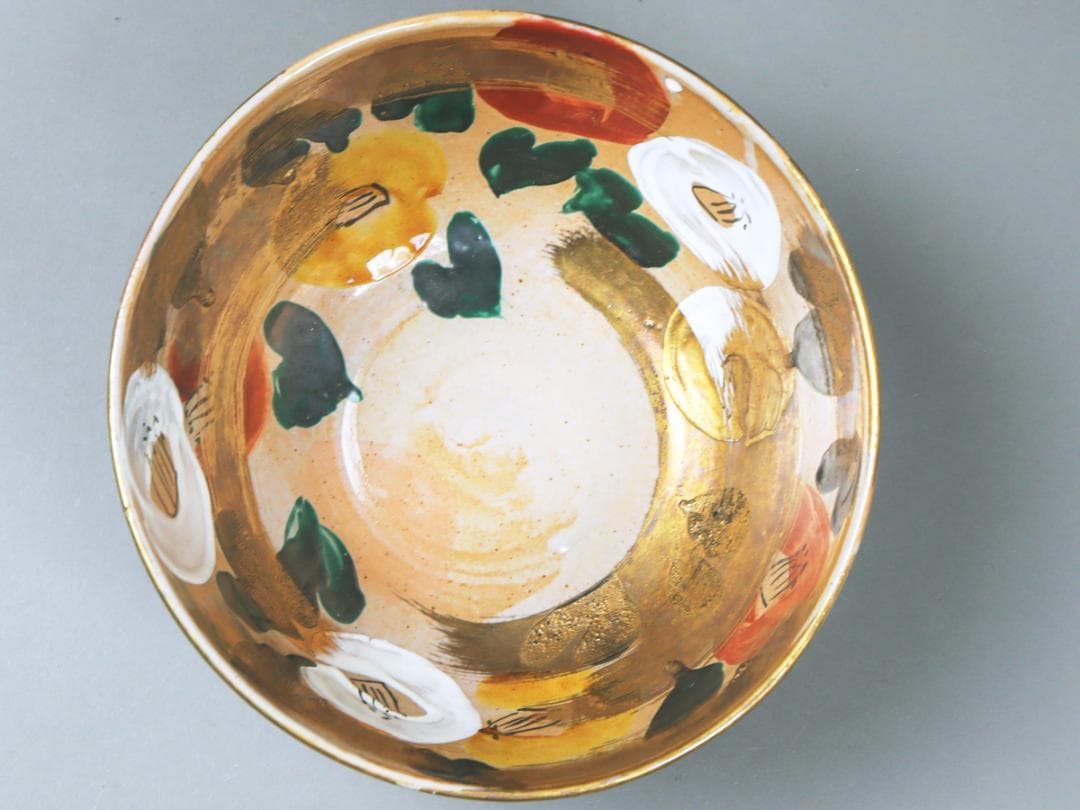 椿絵 大鉢 27cm