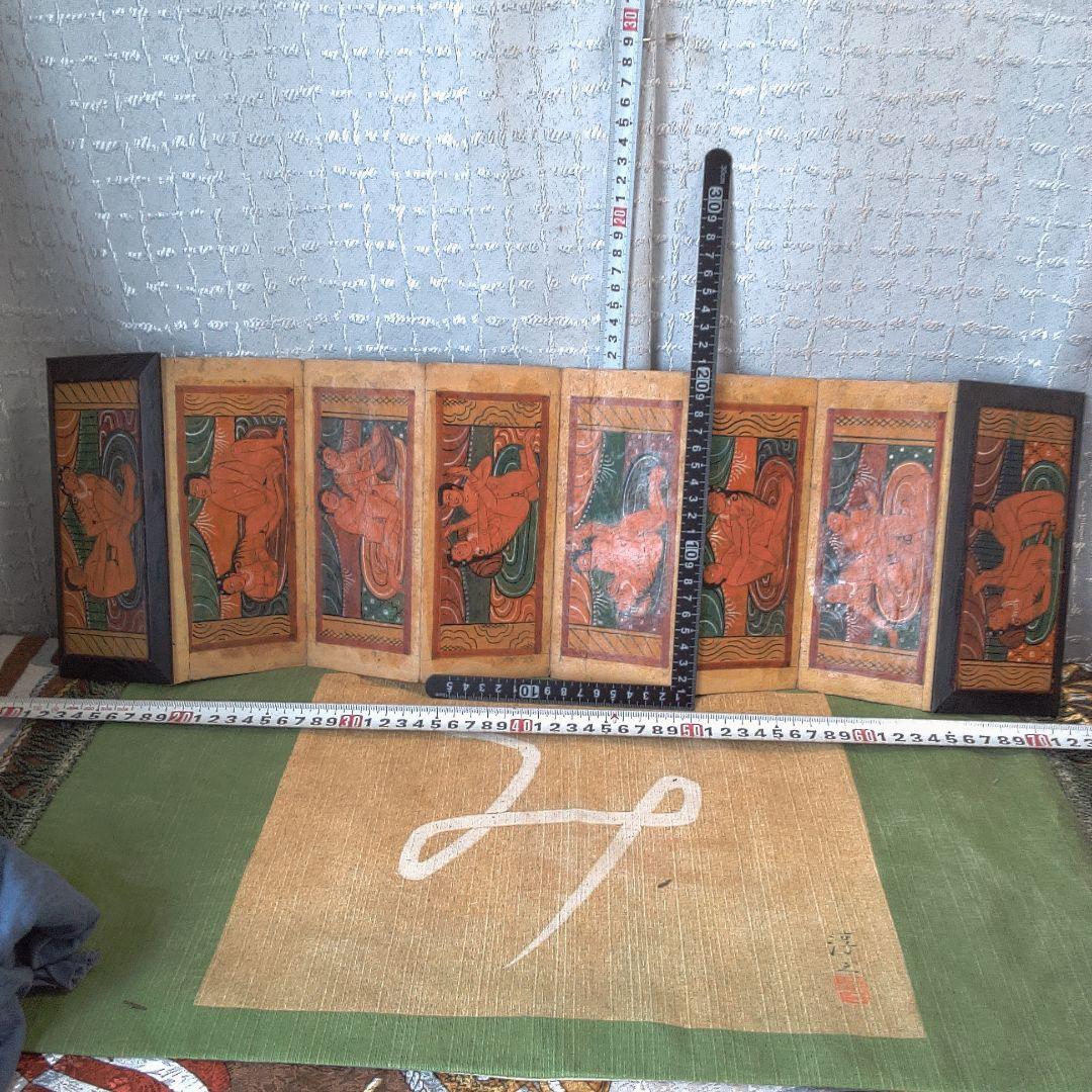 インド？ 春画 シミ・シワ小傷おおいです。イタミおおいです。