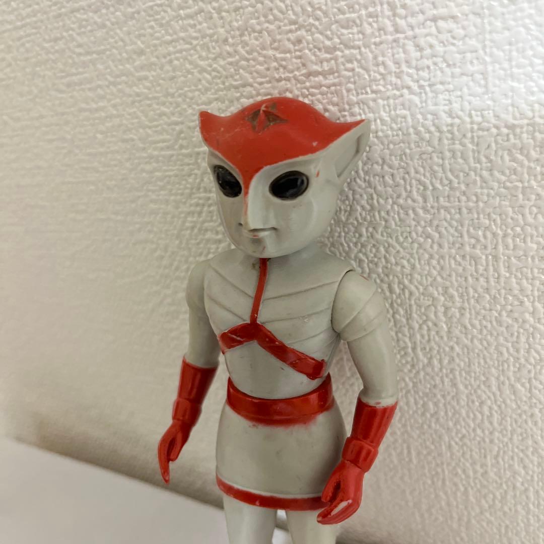 ⚠️レア　トリプルファイター　ミドルサイズ　当時物　ソフビ　ブルマァク