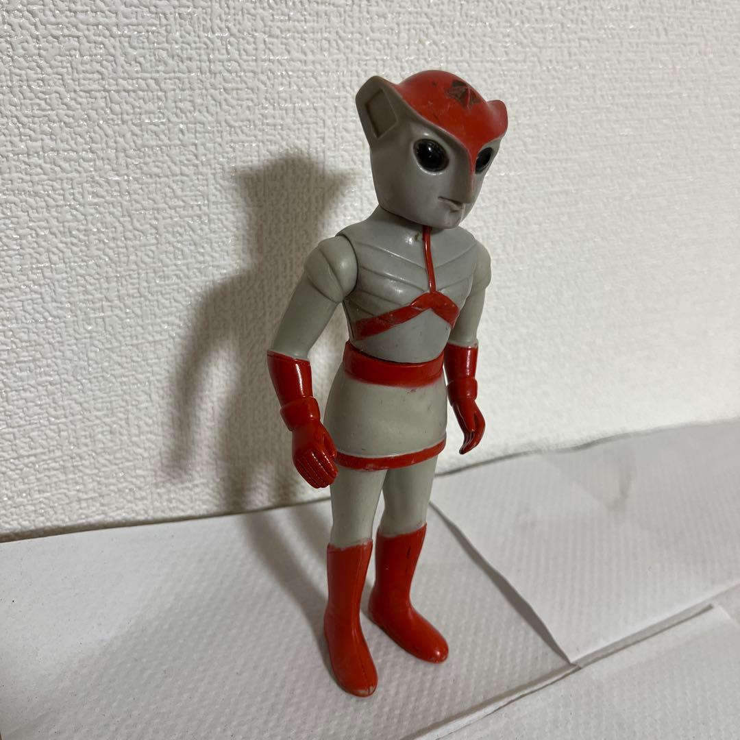⚠️レア　トリプルファイター　ミドルサイズ　当時物　ソフビ　ブルマァク