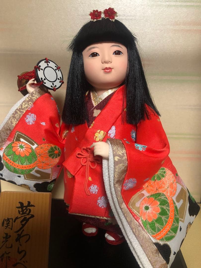 美品 日本人形 関光 夢わらべ 女の子 節句 日本 JAPAN コレクション 桜