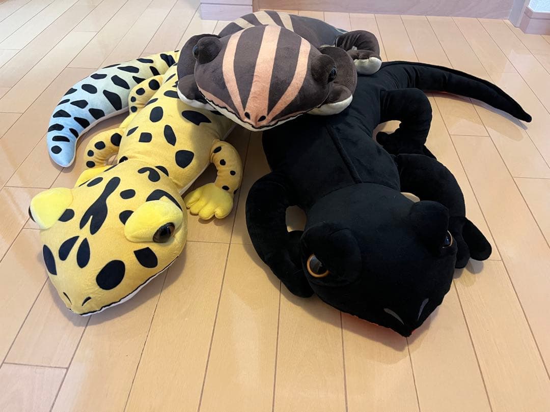 イモリ　レオパ　ニホントカゲ　ぬいぐるみ　BIG 3点セット