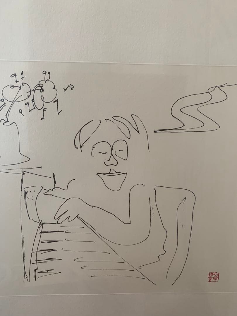 激レア　ジョンレノン リトグラフ baby piano 巨大アート ビートルズ