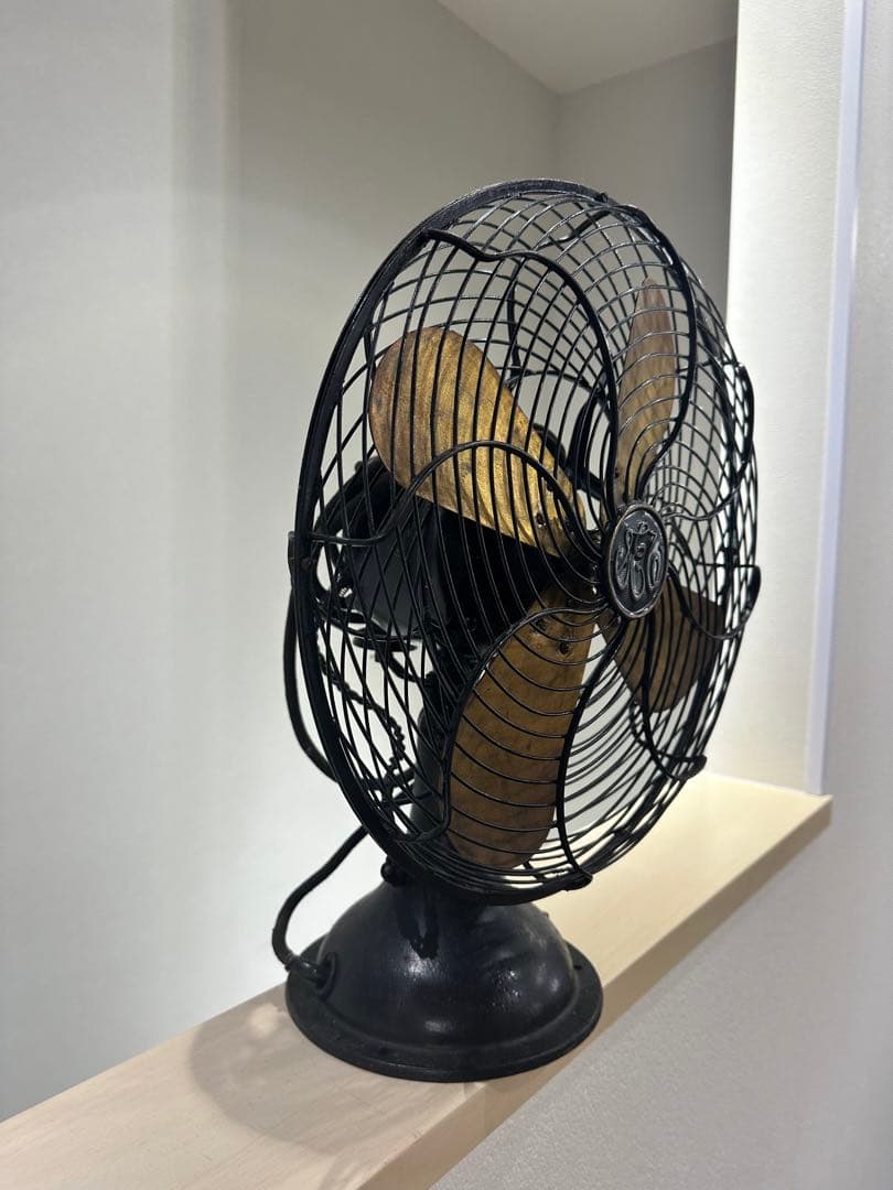 アンティーク　扇風機　真鍮　什器