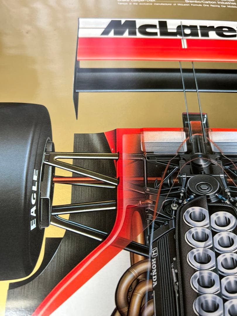 【限定値下】タミヤＦ１ マクラーレン ＭP４/ 大判 ポスター アイルトン セナ