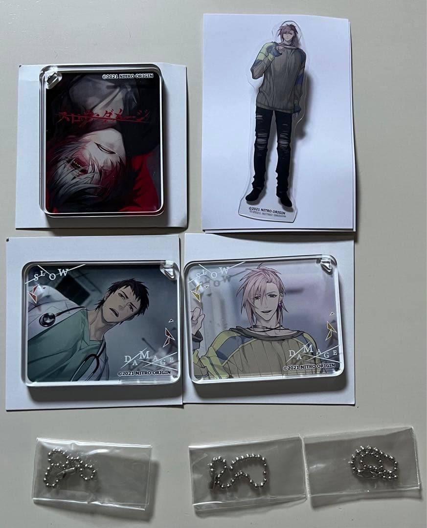 スロウ・ダメージ スロダメ 生原画展 額縁マグネット トワ 他 19点セット