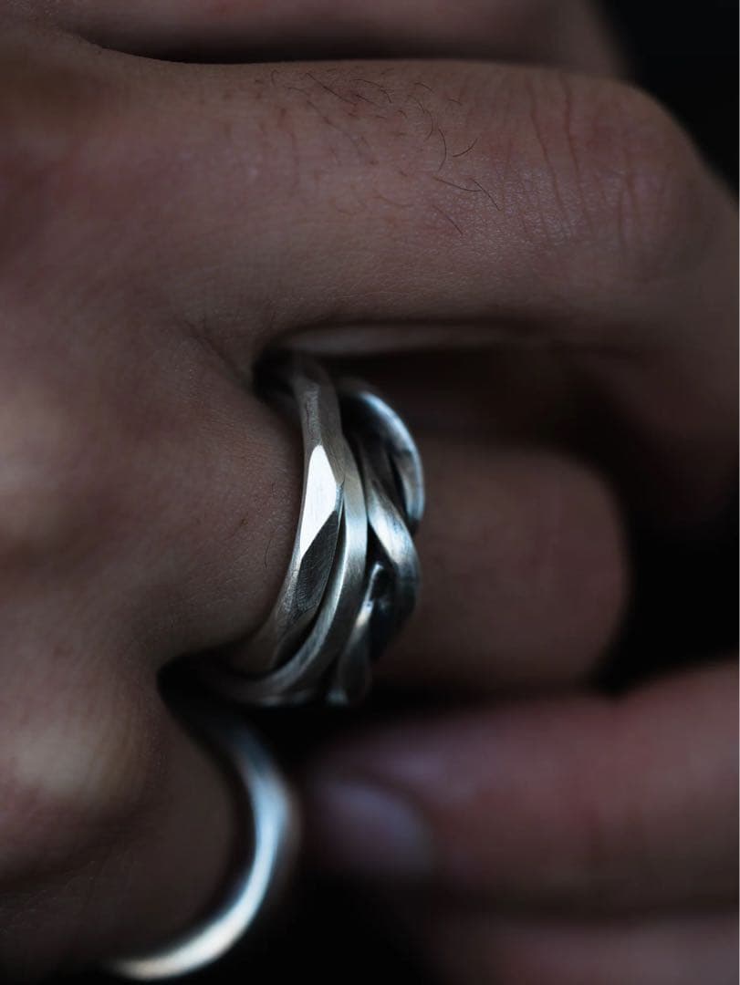 PRY Double Crafted Edge Ring 17号 シルバー925