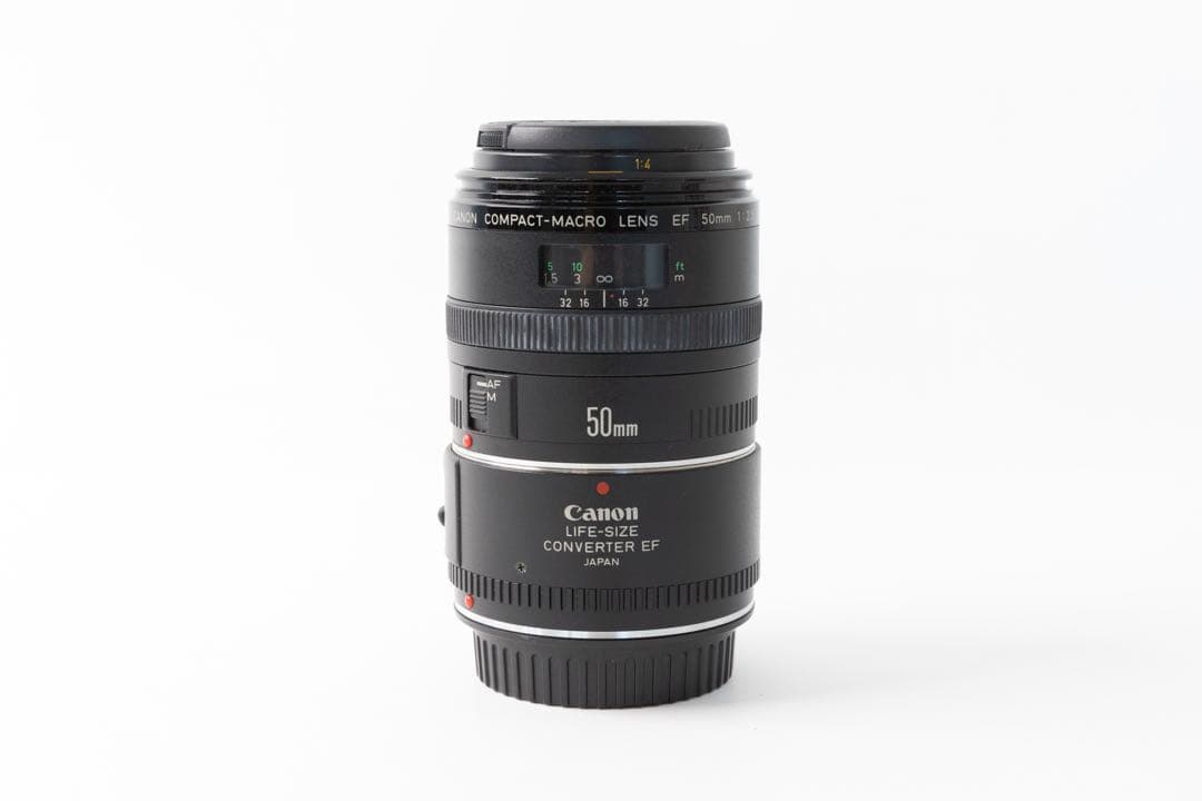 Canonコンパクトマクロレンズ EF50mmf2.5ライフサイズコンバーター付