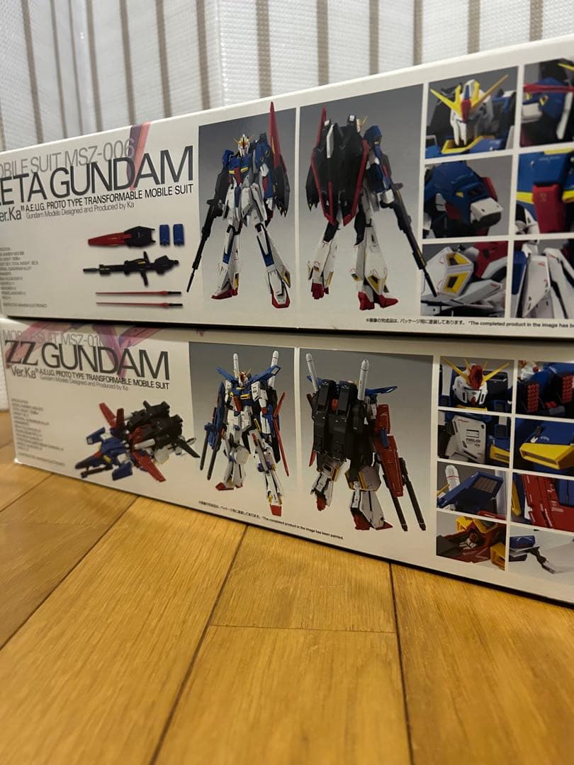 組み立て済み MG Ζガンダムver.ka MG ZZガンダムver.ka