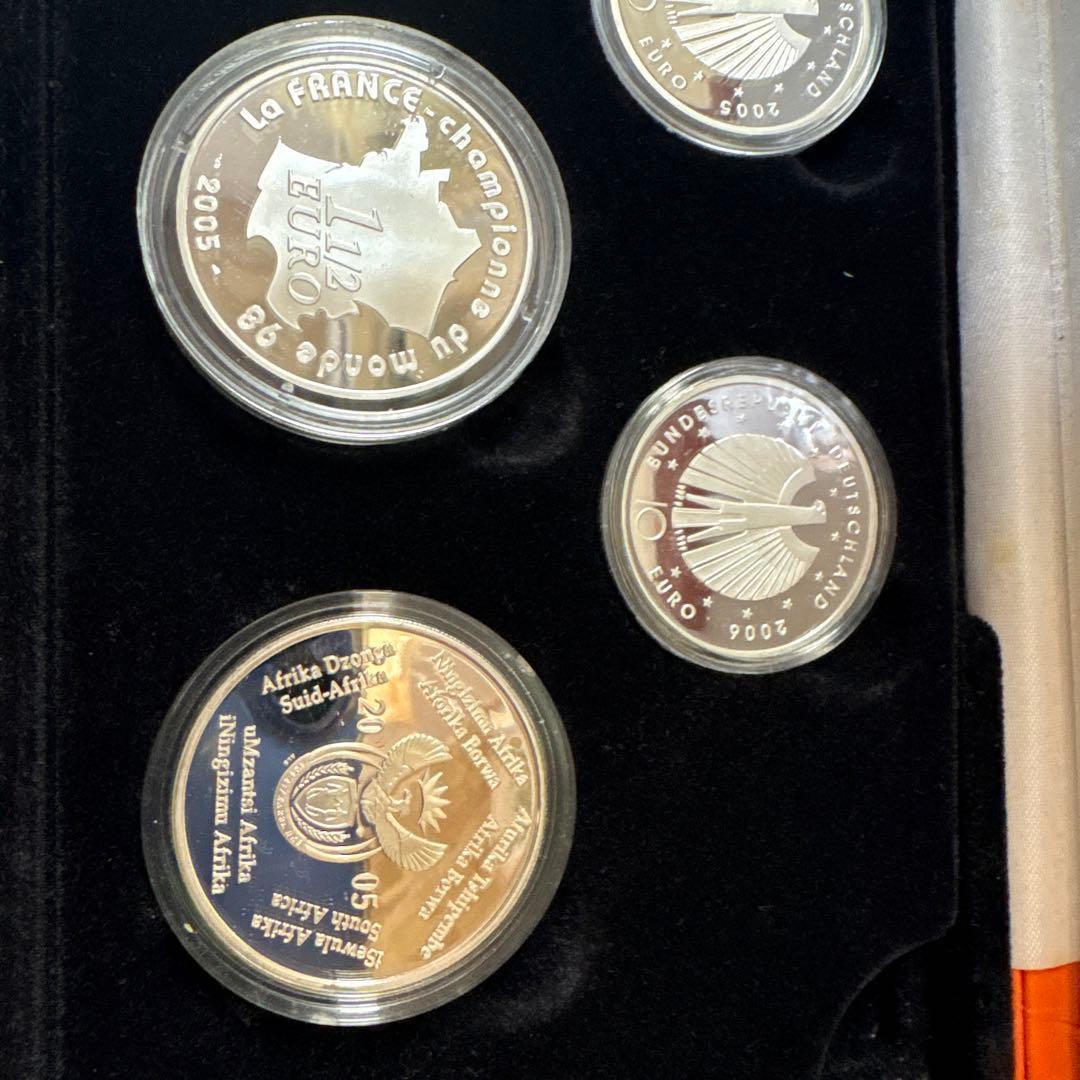 2006年 W杯ドイツ大会 公式記念銀貨セット【純銀含・5枚・重量122.9g】