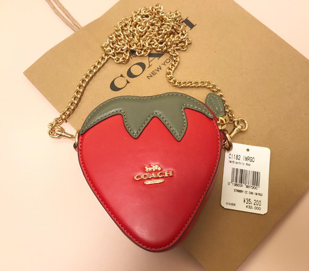 umin☆ 新品coach ストロベリー  ケース