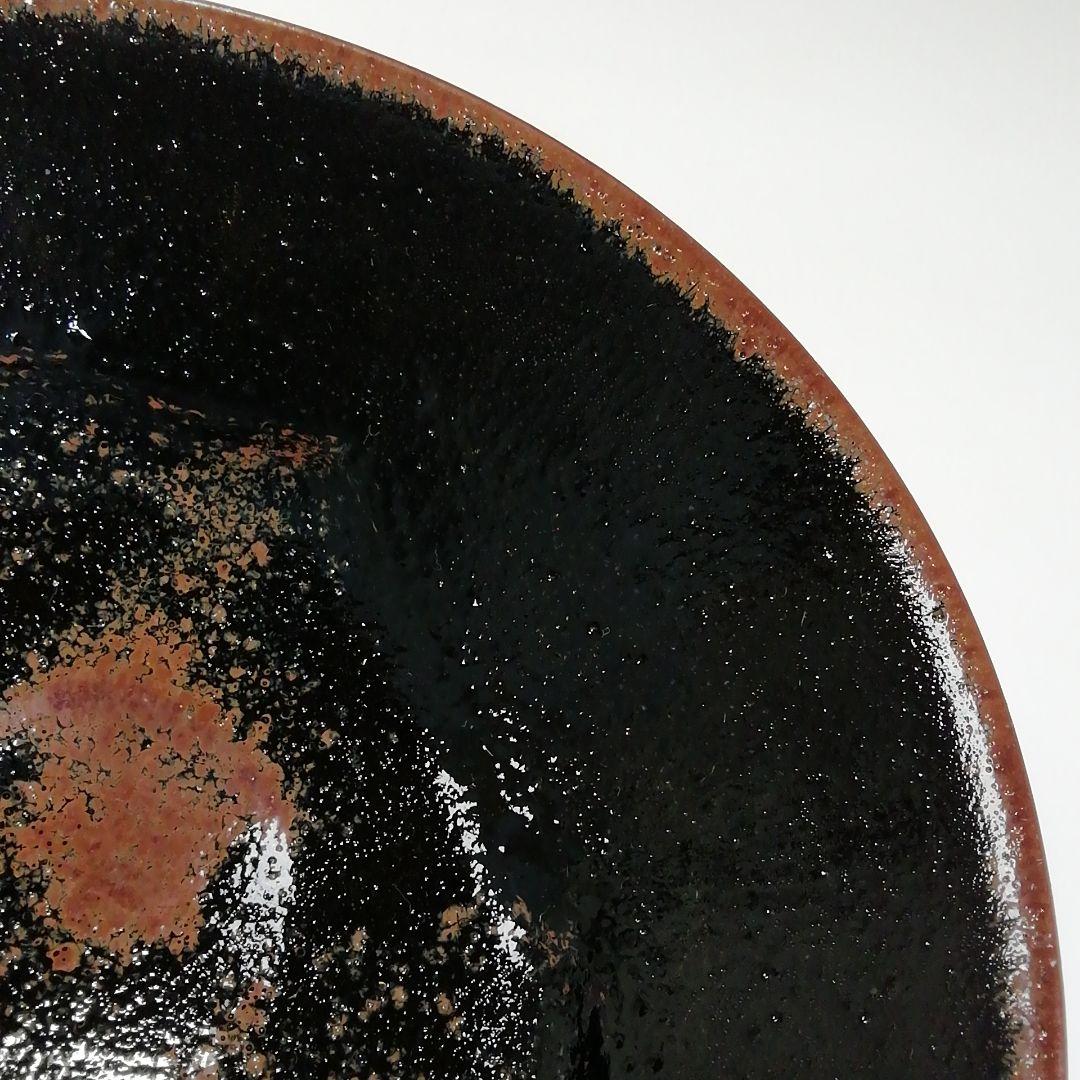 Ｓ５０１　茶碗　『天目釉　茶碗』『宇野徹作』　共箱　抹茶碗　茶道具