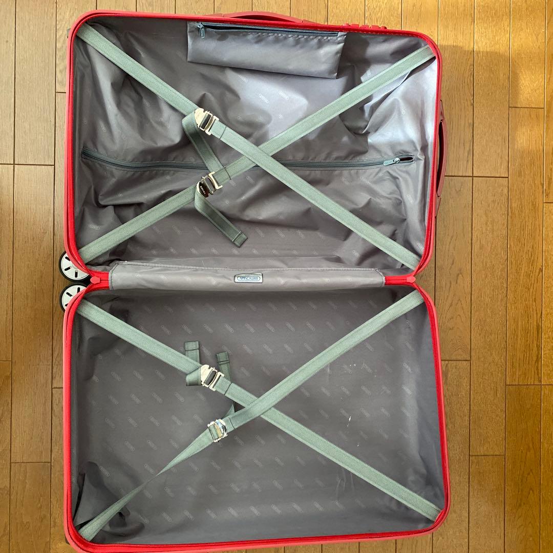 ジャンク　RIMOWA サルサ 4輪 キャリーケース 63L マットレッド
