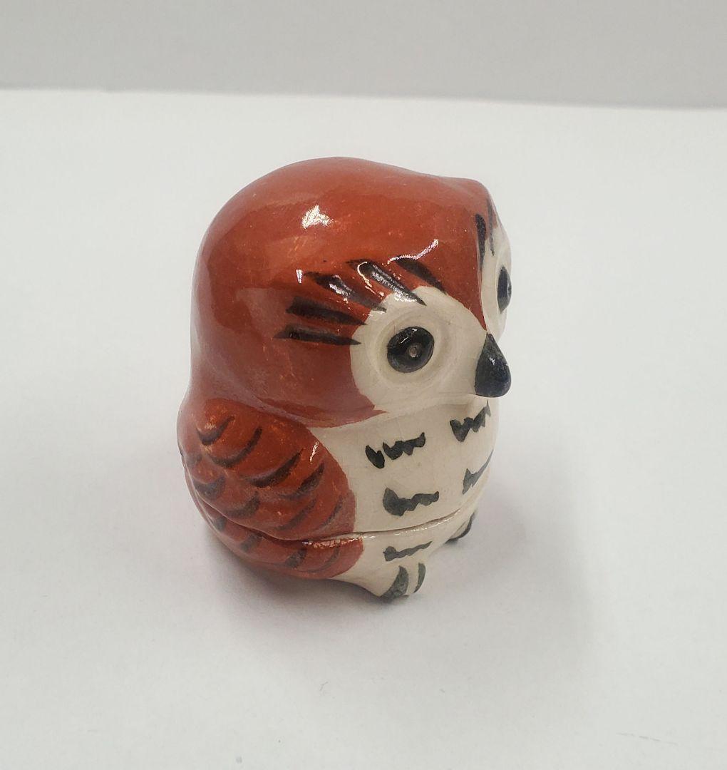 茶道具　香合　ふくろう　伊東桂楽作　新品未使用