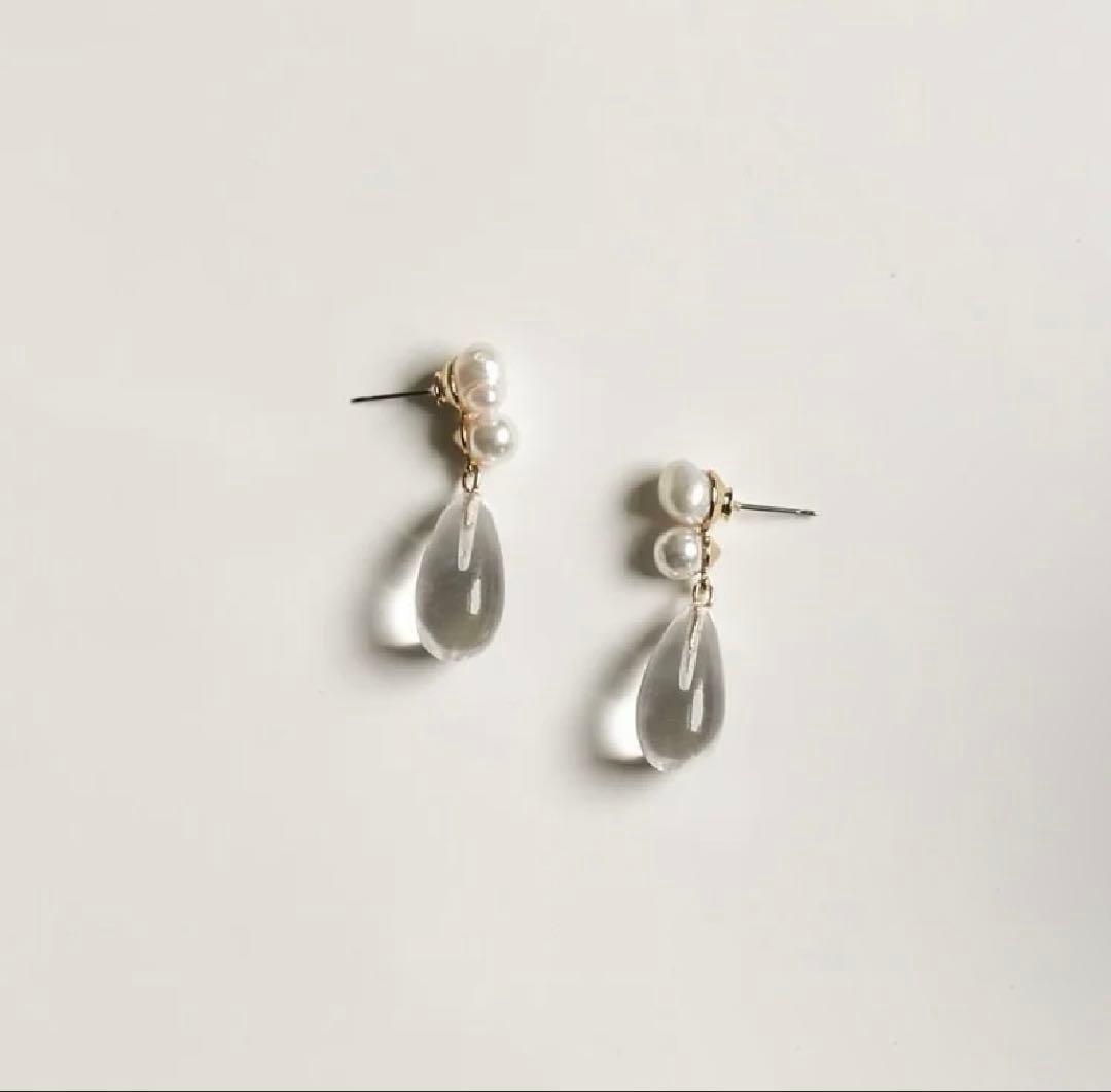 一度のみ着用　美品　A.B. ELLIE glass x pearl drop