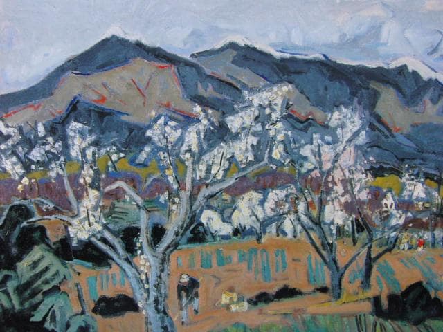 小早川篤四郎、【中国連山（那岐山）】、希少な画集より
