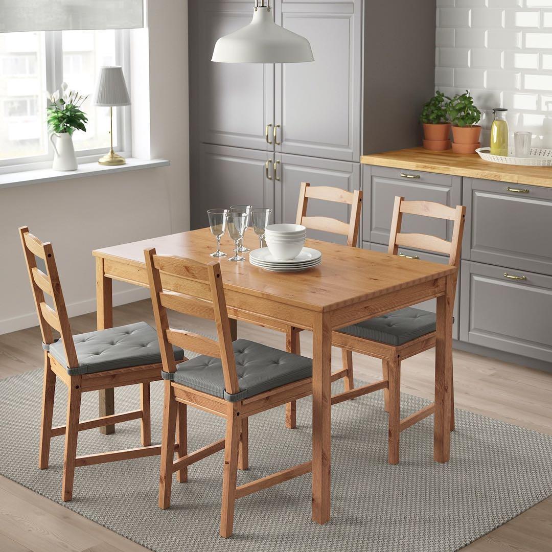 【引取り限定】IKEA JOKKMOKKヨックモック　テーブル&チェア4脚セット