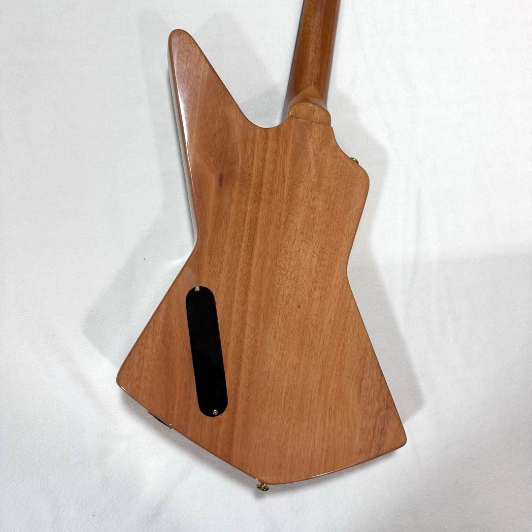 自作 変形ボディ　エレキギター EXPLORER TYPE NATURAL