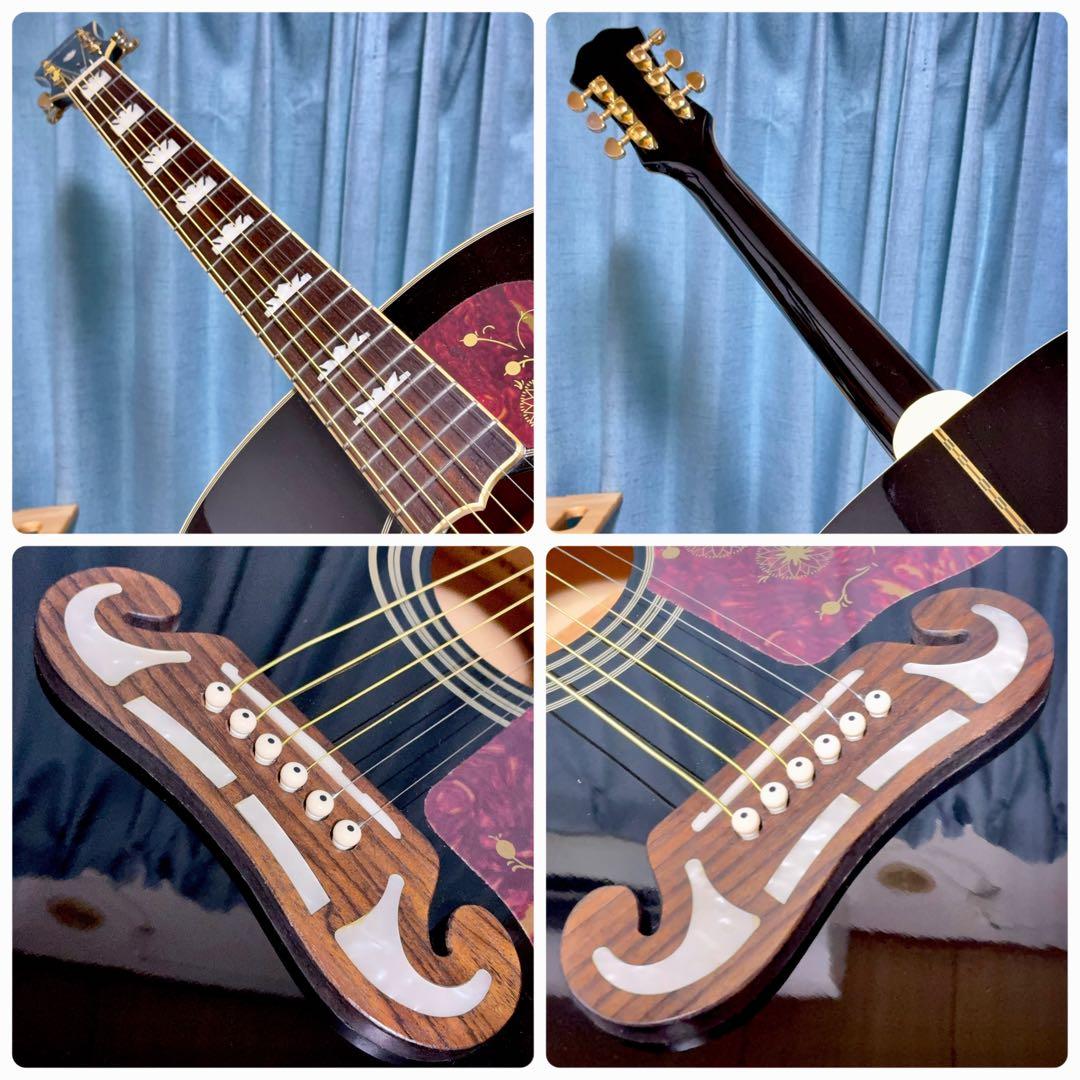 【牛骨☆ギブソン直系】Epiphone☆EJ200！ジャンボ！生アコギ！