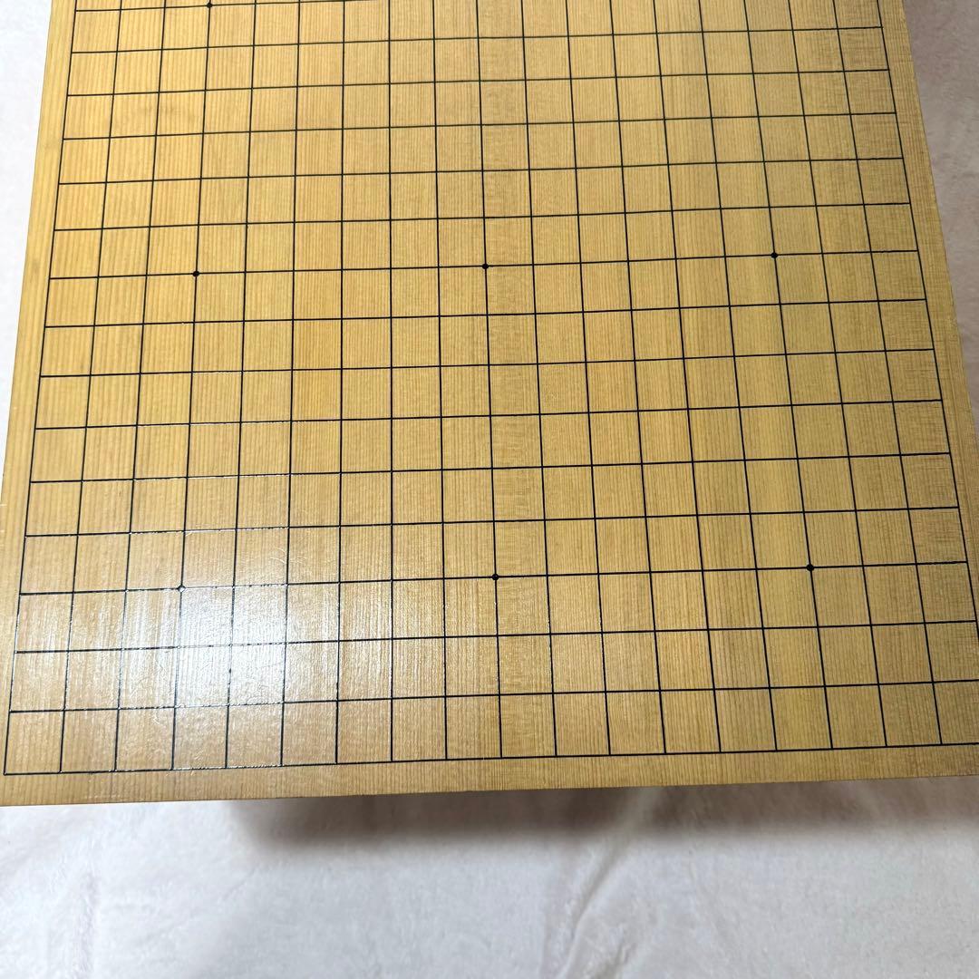 〚ケース付〛✦碁盤 足付盤 ヘソ付 柾目 天地柾 盤厚約6寸✦