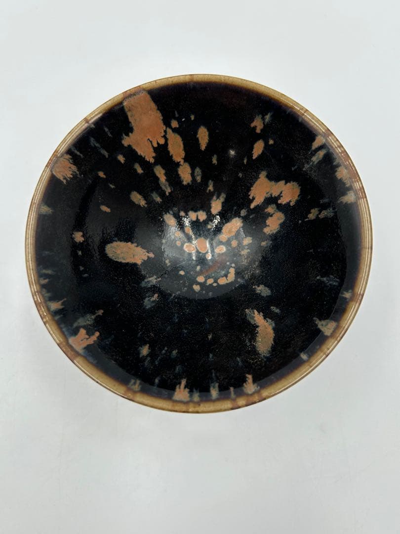 ★0061宋時代　定窯 褐斑盃 ★天目茶碗 茶道具 茶器 唐物古美術